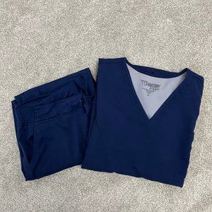 GREY'S ANATOMY Navy Blue Scrub Set